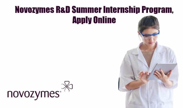 Novozymes R&D Summer Internship