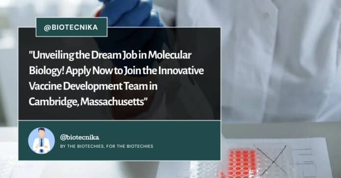 GSK Molecular Biology Associate Scientist Role - Apply Online